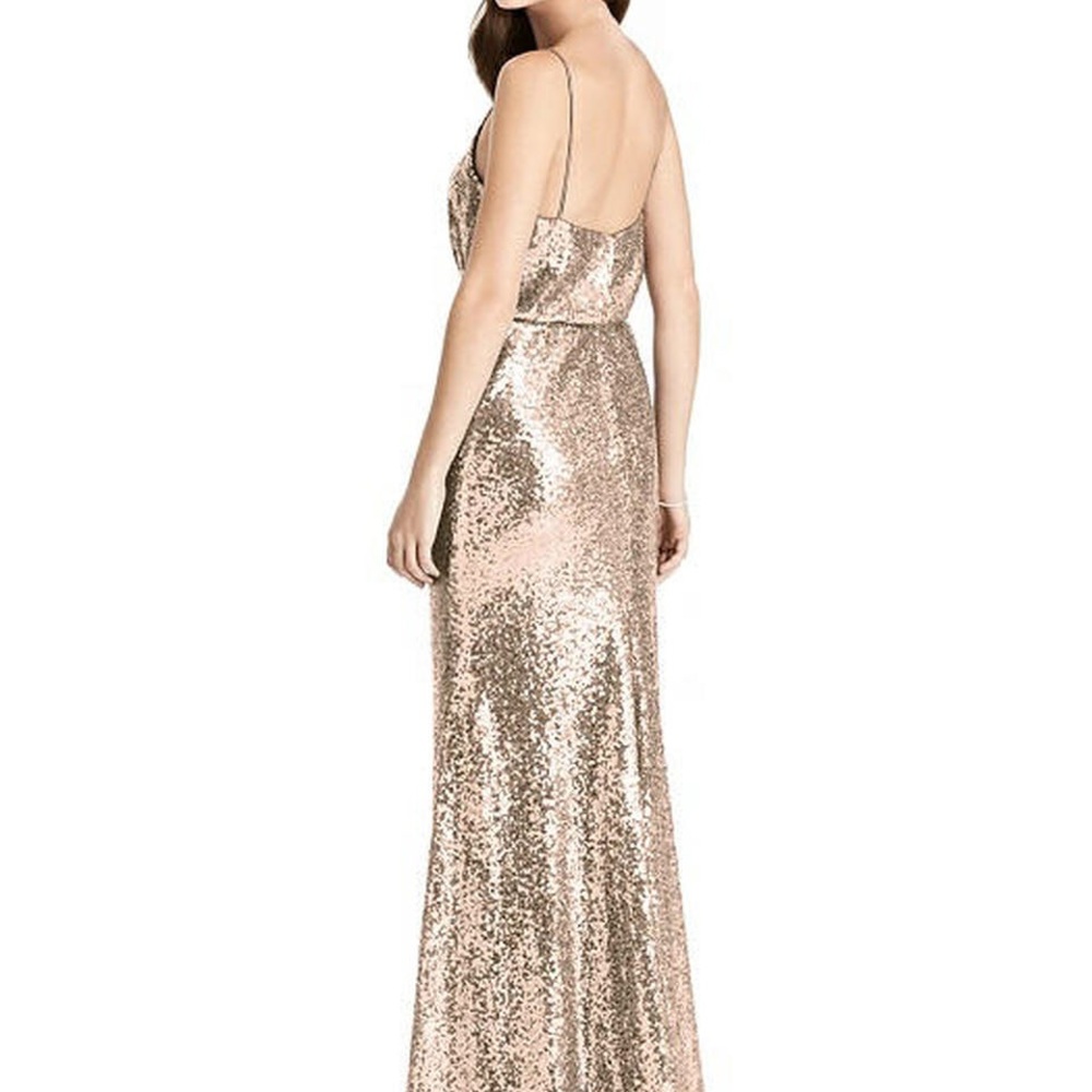 NWT Rose Gold/Gold Sequin Dress - Picture 3 of 3